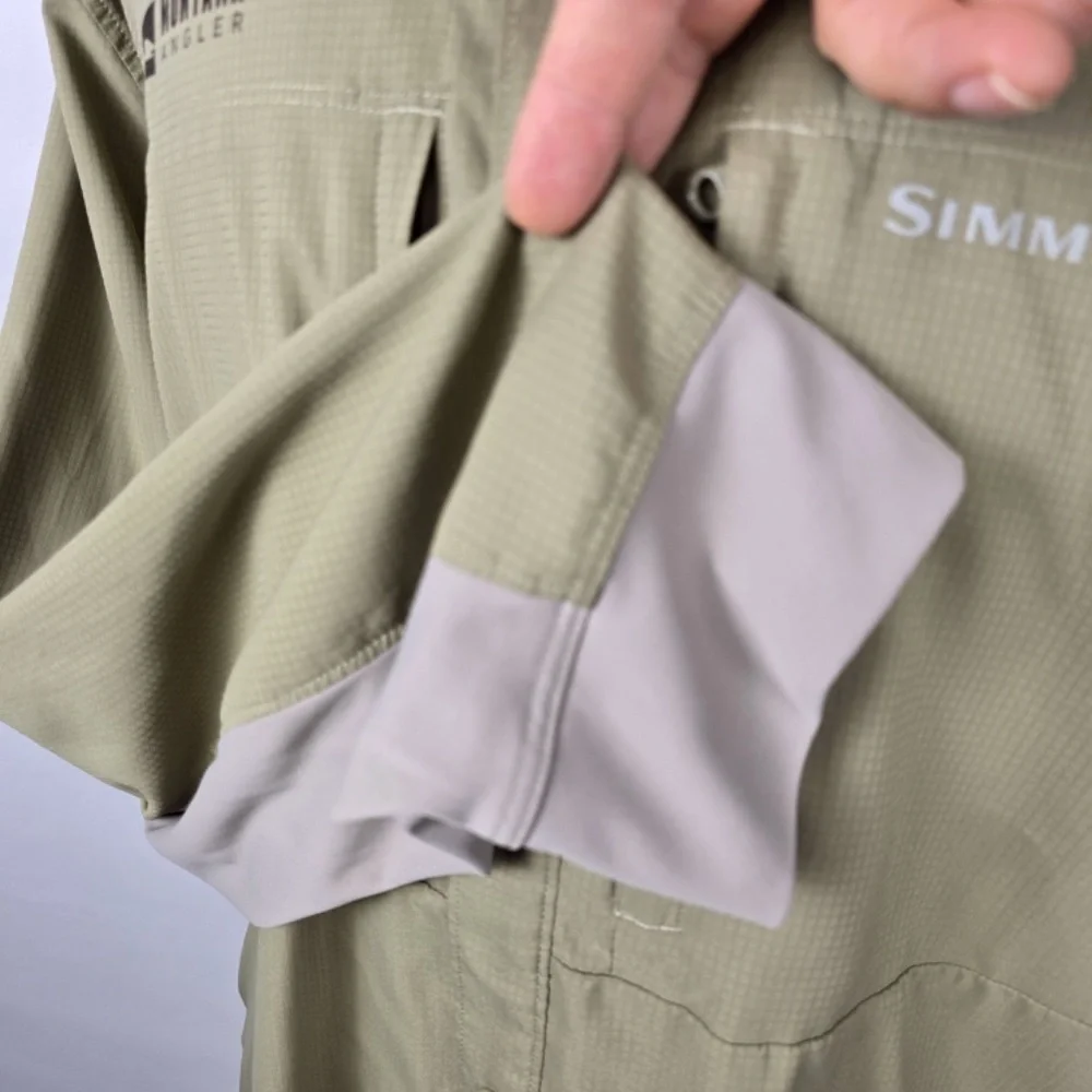 Simms Intruder BiComp Featherlight Fishing Long-Sleeve Shirt Mens XXL -Tan